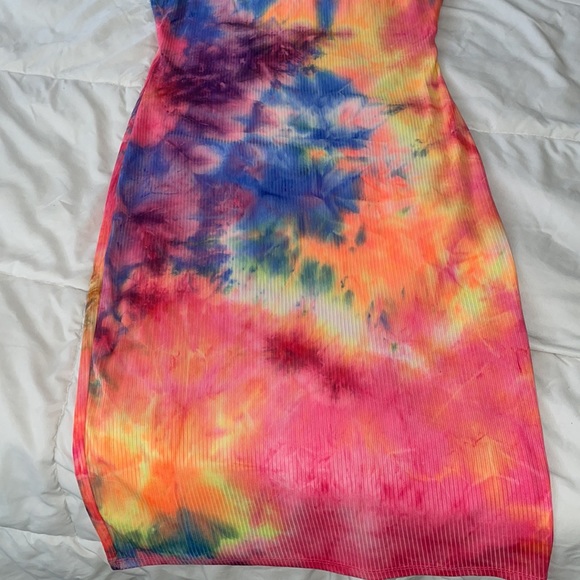 Tye Dye Neon Dress - Picture 2 of 4